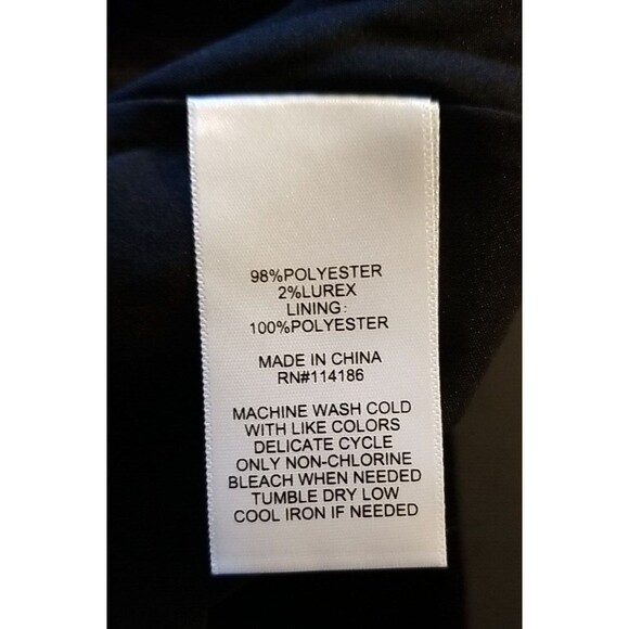Frye & Co Black Multicolor Floral Semi Sheer Lined Top Blouse 3X Sparkle     T36 - Picture 13 of 14